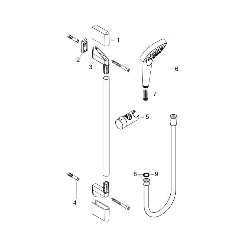 Hansgrohe 26582400 Brausenset Croma Select E Vario/Unica