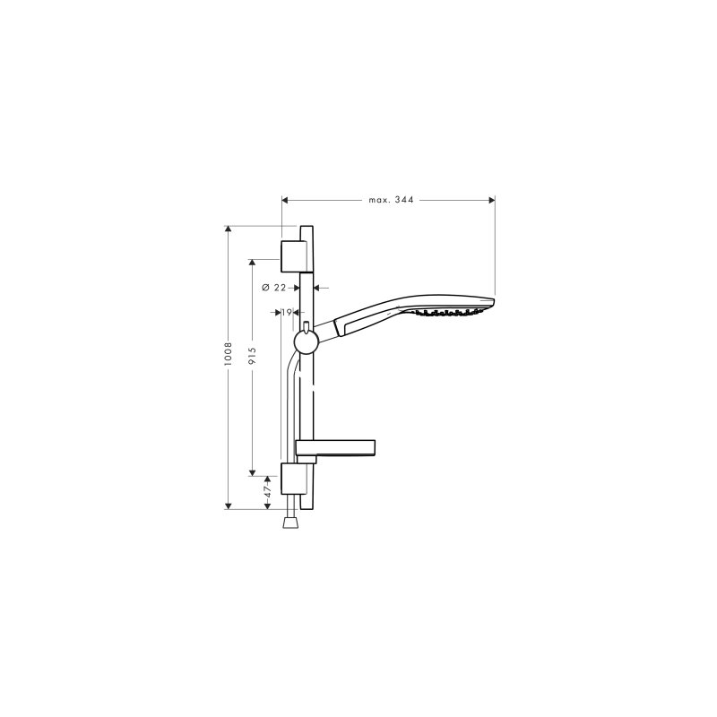 Hansgrohe 27803000 Brausenset Raindance Select 150
