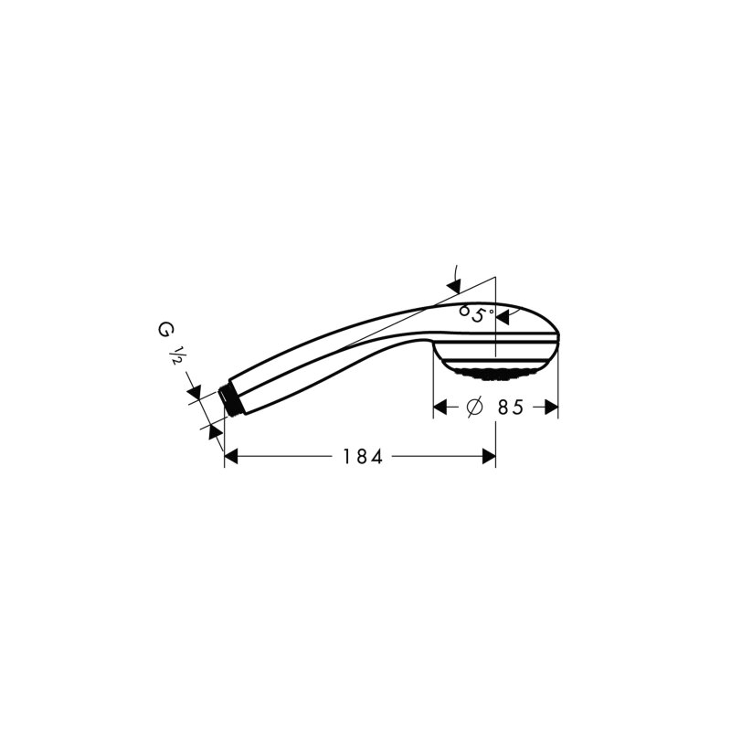 Hansgrohe 28561000 Handbrause Crometta 85 Green chrom