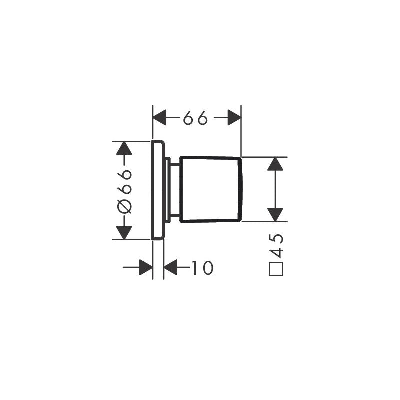HANSGROHE 31677140 Absperrventil Unterputz Metris