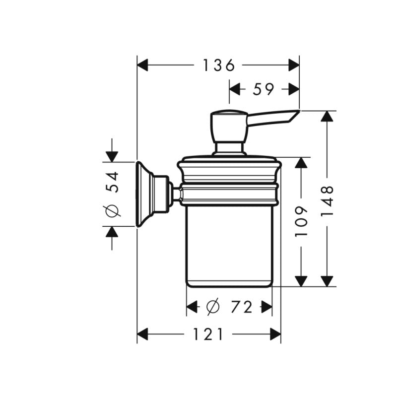 HANSGROHE 42019340 Lotionspender Axor Montreux BBC