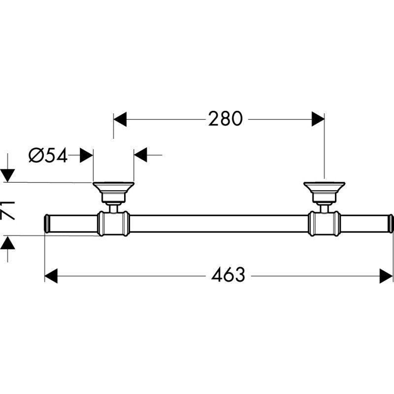 HANSGROHE 42030340 Haltegriff Axor Montreux BBC
