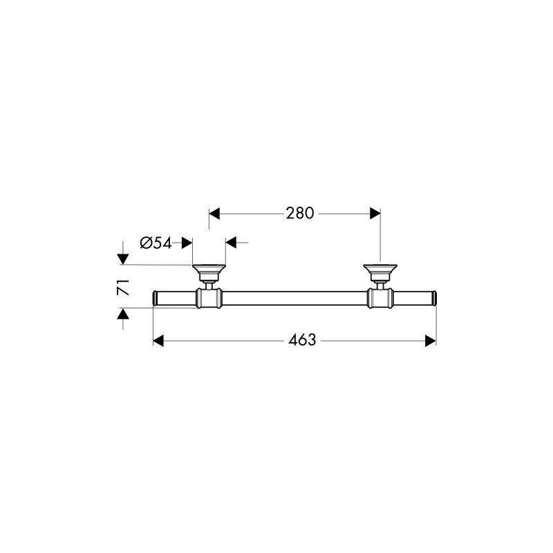 HANSGROHE 42030830 Haltegriff Axor Montreux polished