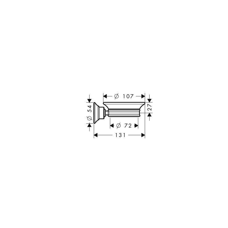 Hansgrohe 42033000 Seifenschale Axor Montreux chrom