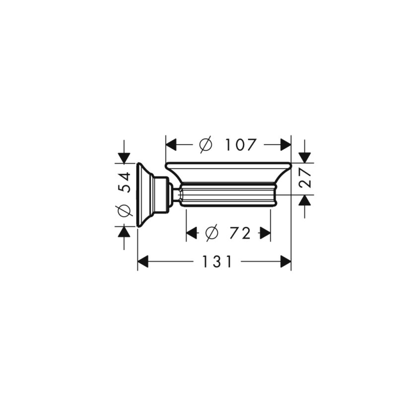 HANSGROHE 42033330 Seifenschale Axor Montreux PBC