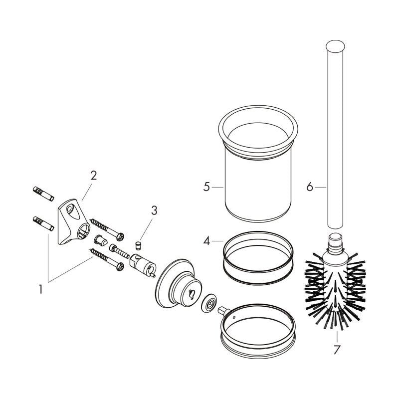 HANSGROHE 42035000 WC Bürstenhalter Axor Montreux