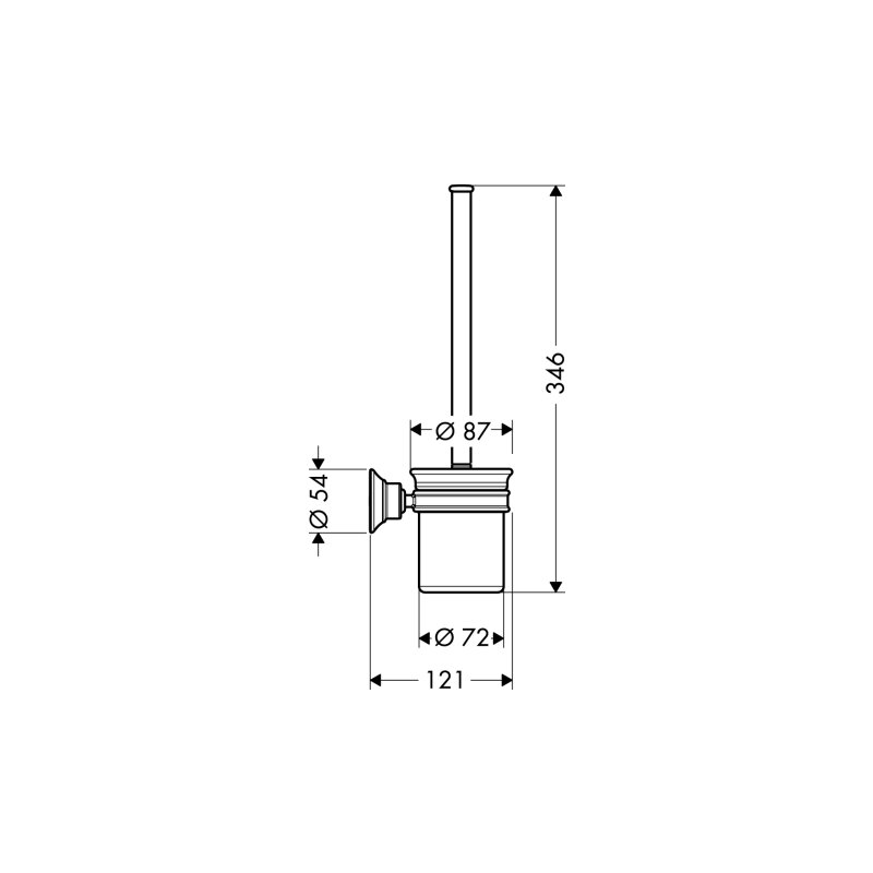 HANSGROHE 42035820 WC Bürstenhalter Axor Montreux