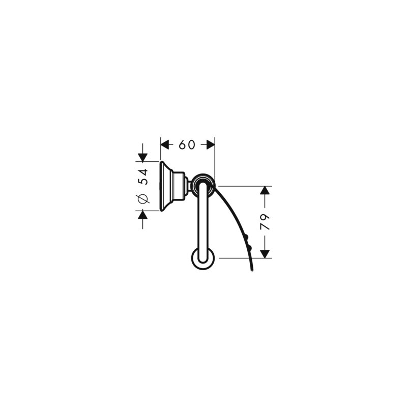 HANSGROHE 42036000 Papierrollenhalter Axor Montreux