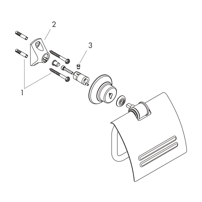 HANSGROHE 42036000 Papierrollenhalter Axor Montreux