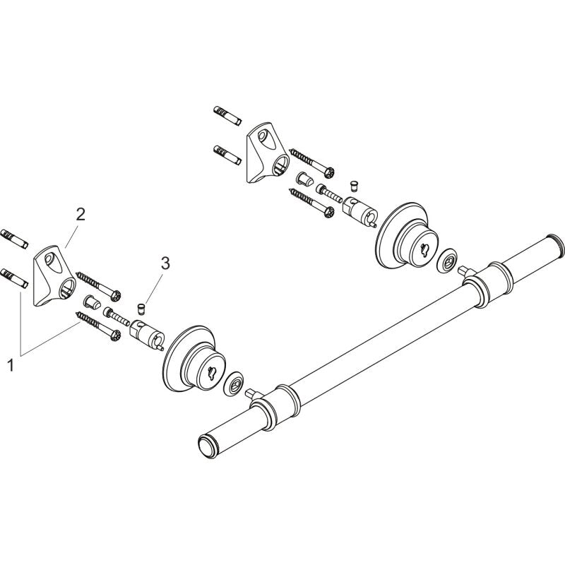 HANSGROHE 42060000 Badetuchhalter Axor Montreux 600mm