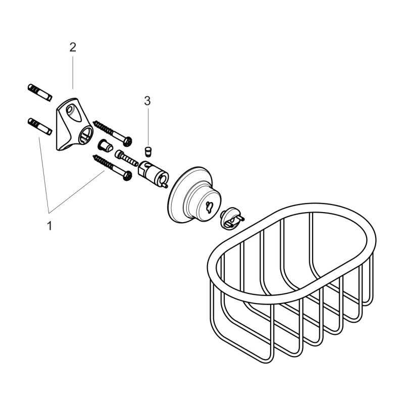 Hansgrohe 42065000 Seifenkorb Axor Montreux Wandversion