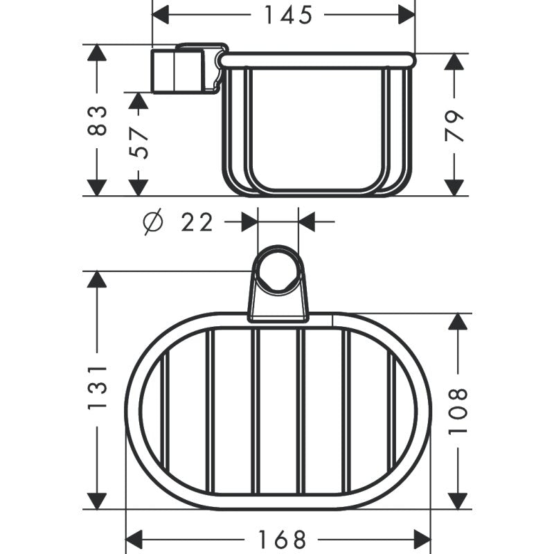 HANSGROHE 42066310 Seifenkorb Axor Montreux für