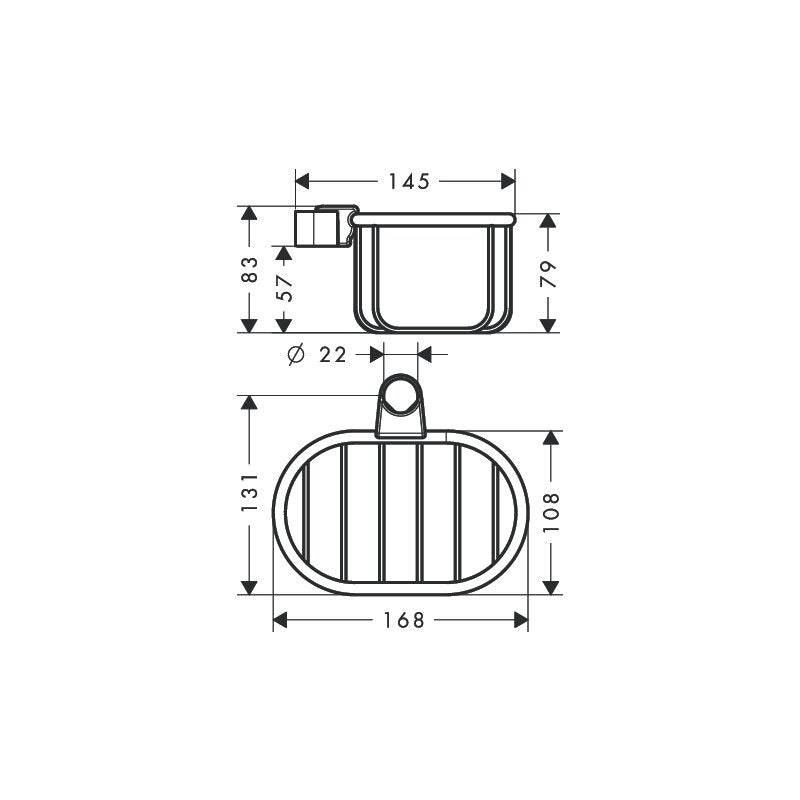 HANSGROHE 42066820 Seifenkorb Axor Montreux für