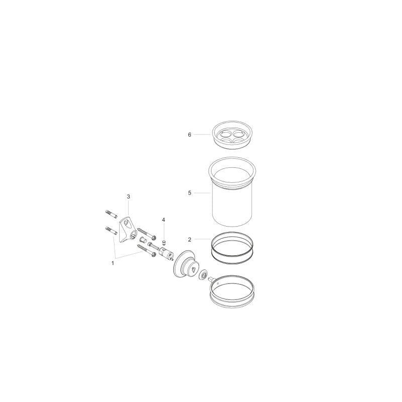HANSGROHE 42134820 Zahnglas Axor Montreux brushed nickel