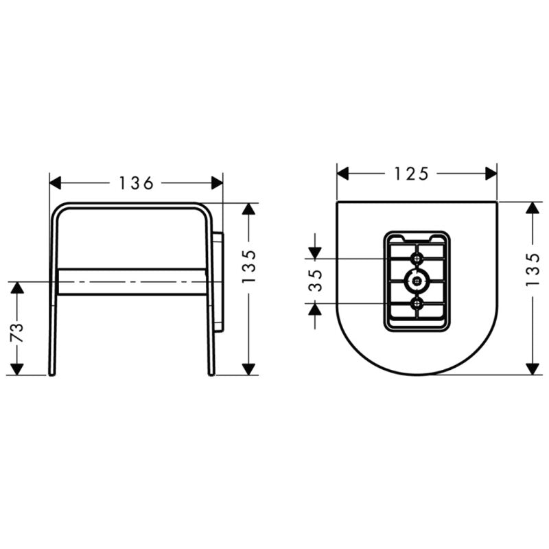 HANSGROHE 42436950 Papierrollenhalter Axor Urquiola