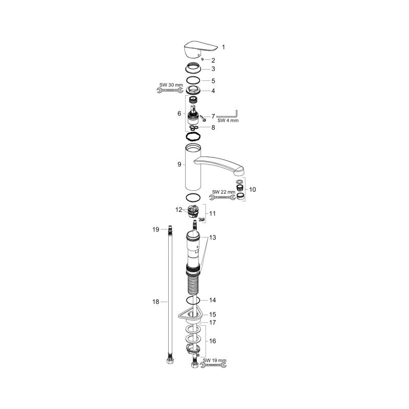 HANSGROHE 71832000 Spültischmischer 160 Logis M31