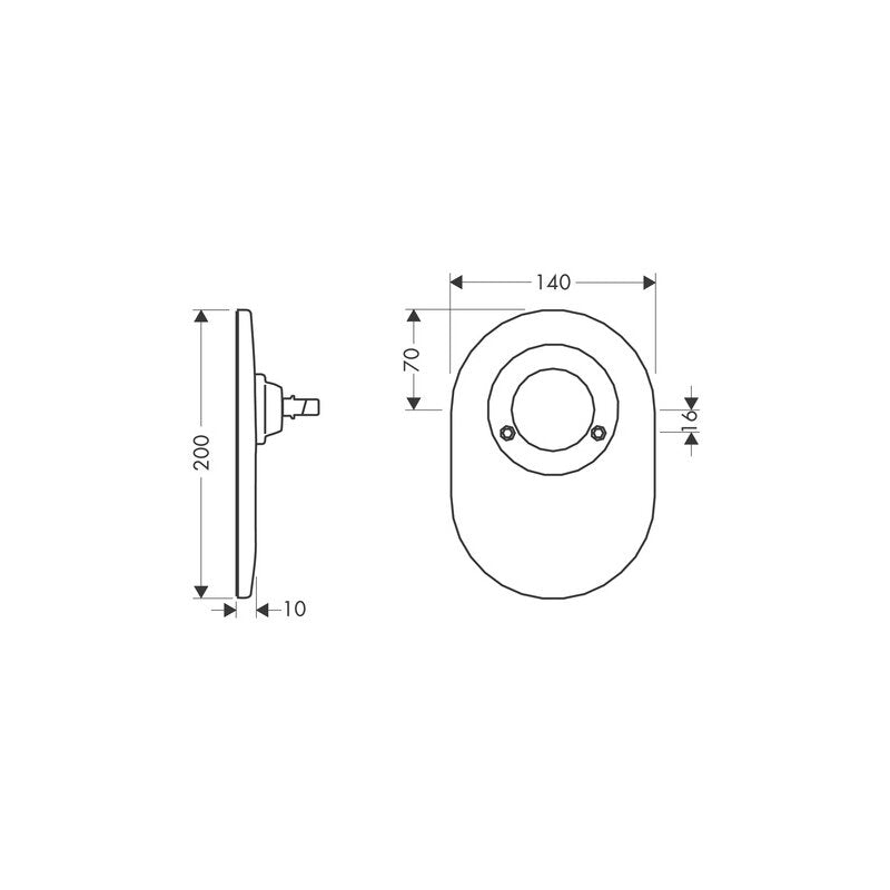 Hansgrohe 96384800 Umrüstset Kugel auf M3 Brausenmischer