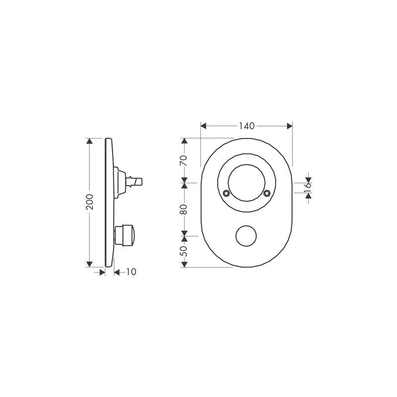 HANSGROHE 96385810 Umrüstset Axor Terrano Kugel auf M3