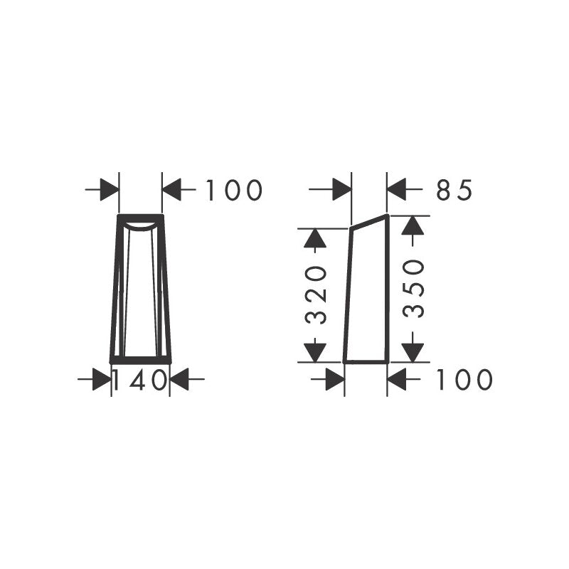 HANSGROHE 12675000 Abdeckung Axor Starck für