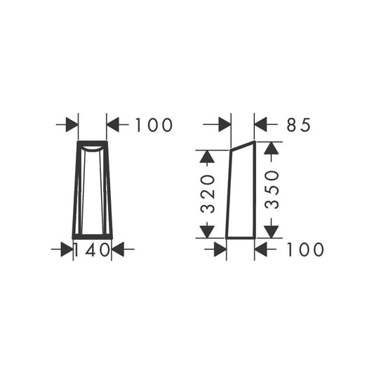HANSGROHE 12675000 Abdeckung Axor Starck für