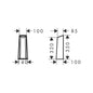 HANSGROHE 12675000 Abdeckung Axor Starck für