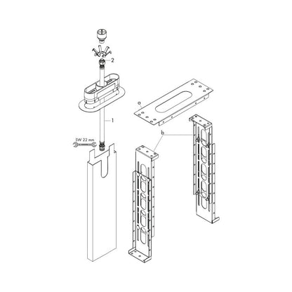 HANSGROHE 13560180 Grundset sBox Wanne