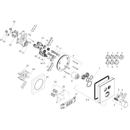 Hansgrohe 15738400 Thermostat Unterputz ShowerSelect