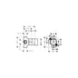 Hansgrohe 16982180 Ab- und Umstellventil Trio Axor