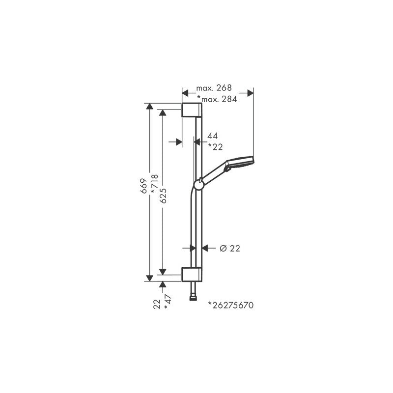 HANSGROHE 26275000 Brausenset Vernis Blend