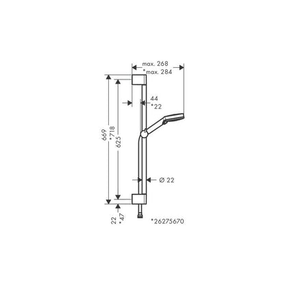 HANSGROHE 26275000 Brausenset Vernis Blend