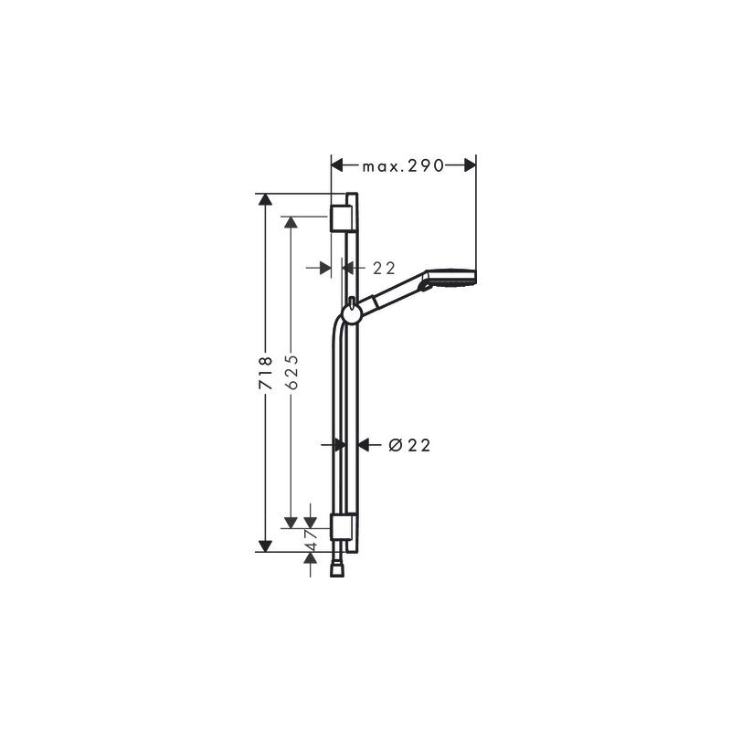 HANSGROHE 26423670 Brausenset Vernis Blend