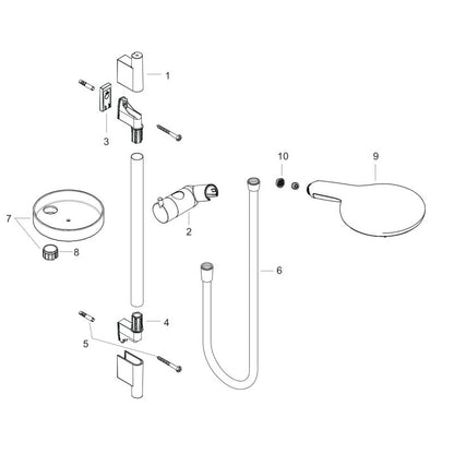 Hansgrohe 27803000 Brausenset Raindance Select 150