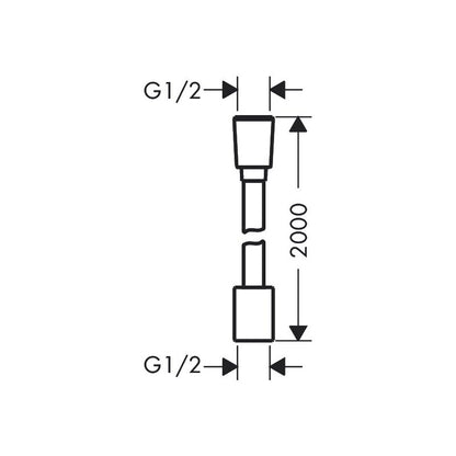 HANSGROHE 28230670 Textilbrauseschlauch Designflex