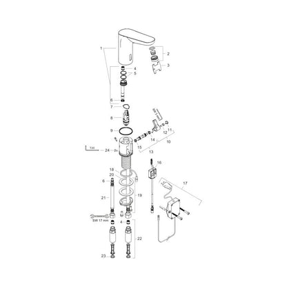 Hansgrohe 31173000 Waschtischmischer Elektronik Focus E