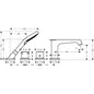 HANSGROHE 36411670 4-Loch Wannenarmatur Axor Citterio E