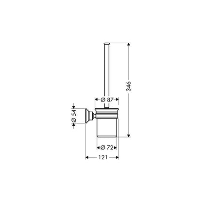 HANSGROHE 42035830 WC Bürstenhalter Axor Montreux