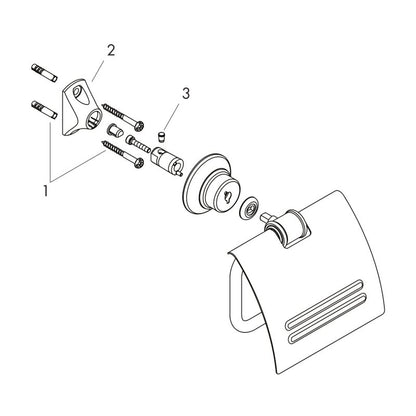 HANSGROHE 42036000 Papierrollenhalter Axor Montreux