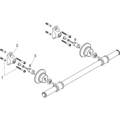 HANSGROHE 42060000 Badetuchhalter Axor Montreux 600mm