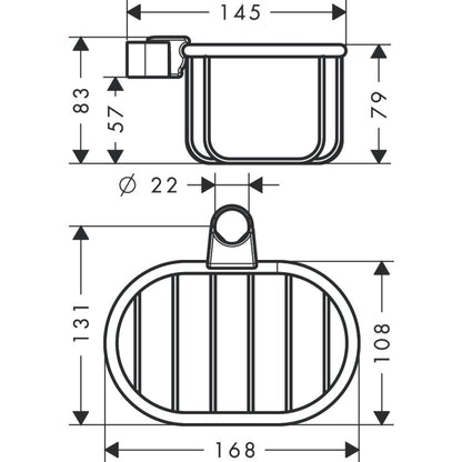 HANSGROHE 42066310 Seifenkorb Axor Montreux für