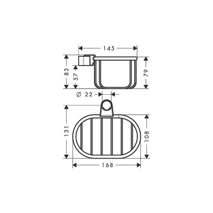 HANSGROHE 42066820 Seifenkorb Axor Montreux für