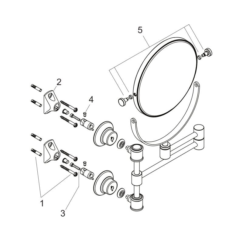 HANSGROHE 42090820 Rasierspiegel Axor Montreux