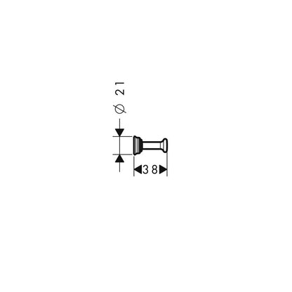 Hansgrohe 42137000 Einzelhaken Axor Montreux chrom