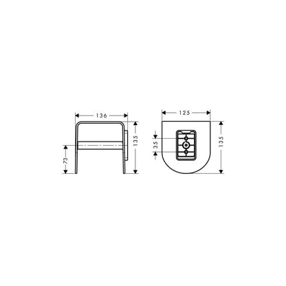 HANSGROHE 42436000 Papierrollenhalter Axor Urquiola
