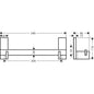 HANSGROHE 42613830 Haltestange Axor Universal