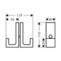 HANSGROHE 42639830 Duschtürgriff Axor