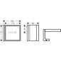 HANSGROHE 42649830 Rasierspiegel Axor Universal