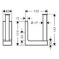 HANSGROHE 42654830 Toilettenpapierhalter Reserve