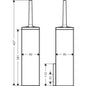 HANSGROHE 42655830 Toilettenbürstenhalter wandm.