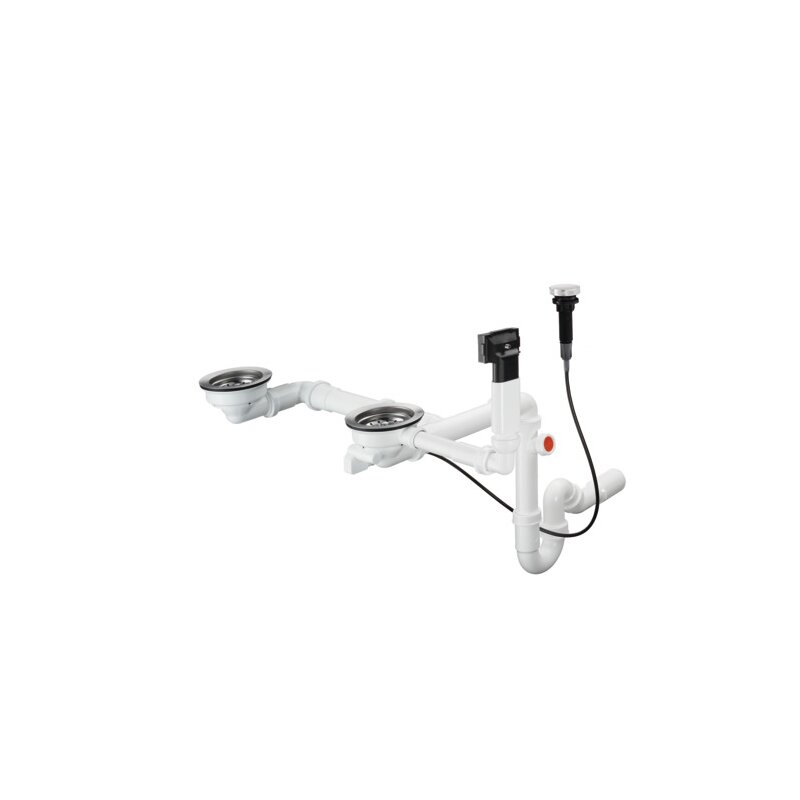 Hansgrohe 43938000 Automatische Ab- und Überlaufgarnitur