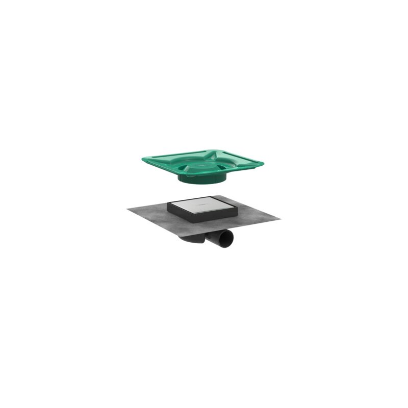 HANSGROHE 56112800 Komplettset RainDrain Spot 150x150 mm